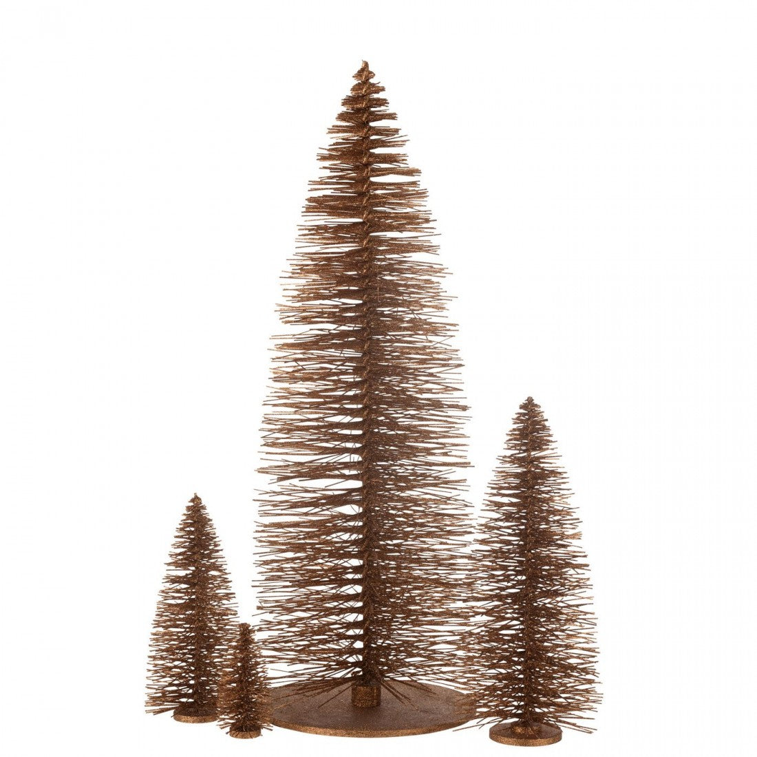 Kerstboom Decoratief Glitter Hout Bruin Extra Large H140cm J-Line