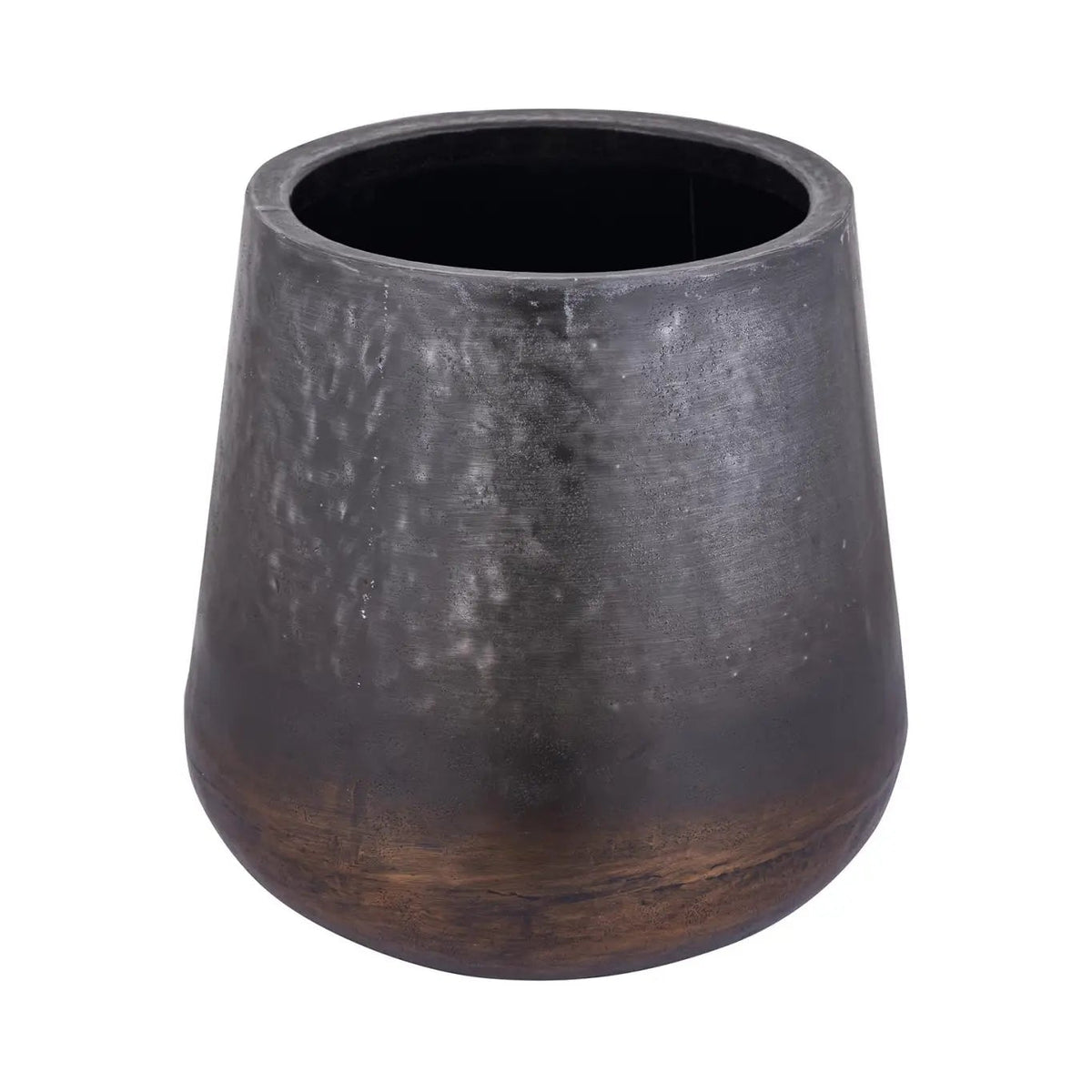 Nouska Black Aluminum Pot With Copper Bottom L PTMD