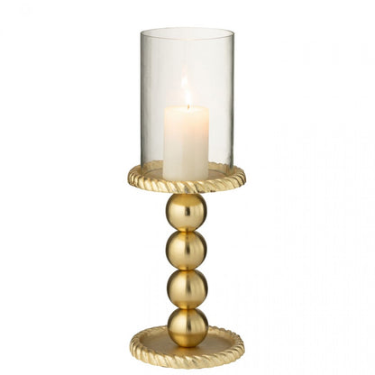 Kaarshouder Aluminium Goudkleurig Large J-Line