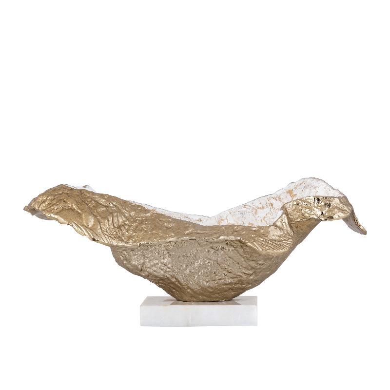 Jelina Champagne Schaal Wavy Large PTMD