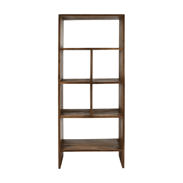 NARA - Rek - teruggewonnen hout - L 70x W 40x H 170 cm - Bruin Pomax