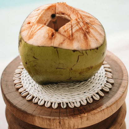 De Seagrass Shell Pannenonderzetter - Wit