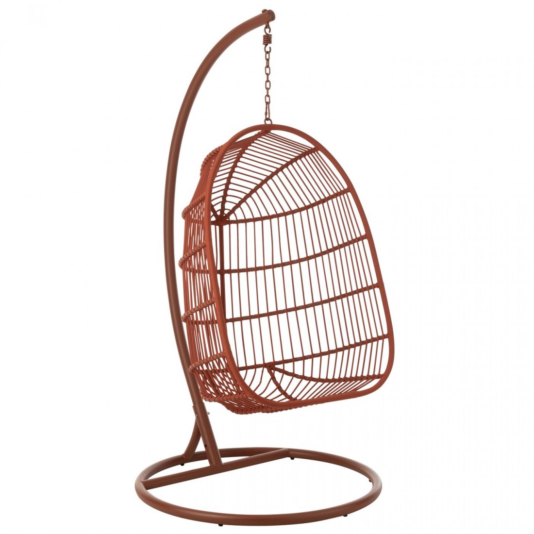 Hangstoel Egga Metaal/Koord Rood J-Line