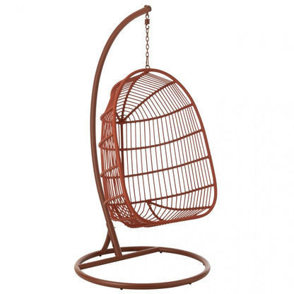 Hangstoel Egga Metaal/Koord Rood J-Line