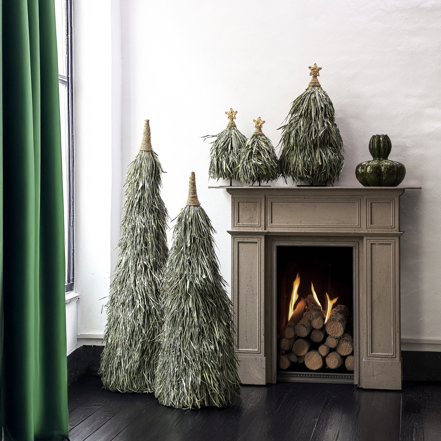 Elghanni Green Grass Kerstboom Beeld Large Groen 70cm PTMD