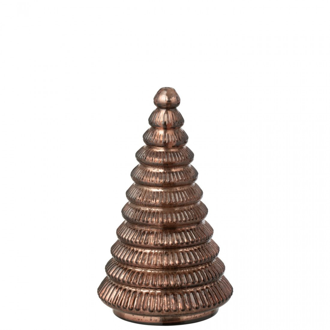 Geurkaars Boom Geribbeld Glas Bruin Large J-Line