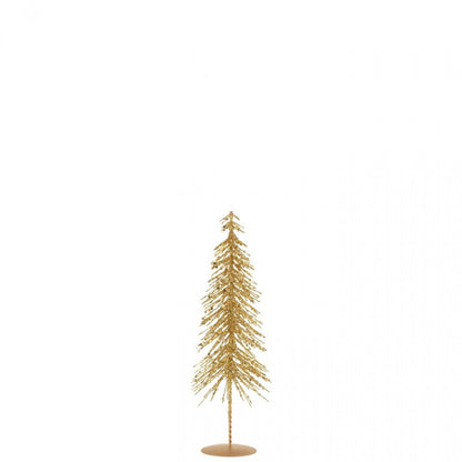 Kerstboom Glitters Plastiek Goudkleurig Set van 3 j-Line