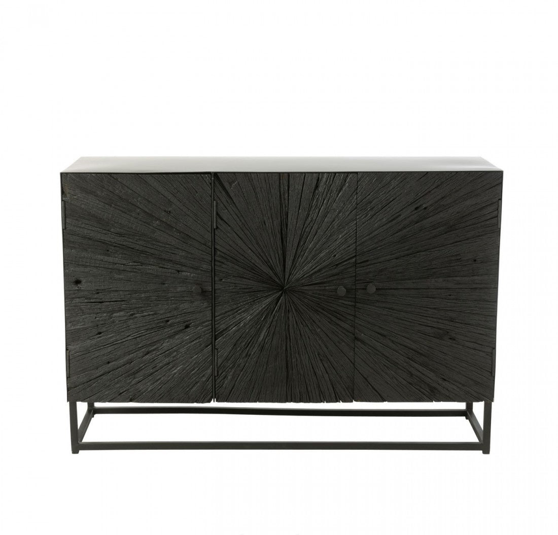 Buffetkast Shanil Hout/Ijzer Zwart J-Line
