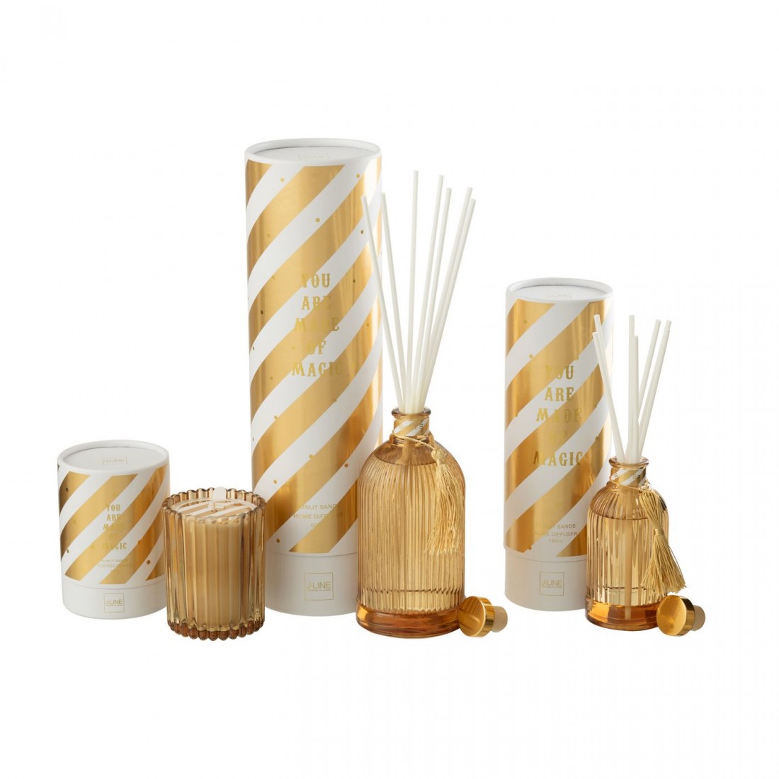Geurverspreider Magic Geurolie Wit/Goudkleurig Large 500ml J-Line