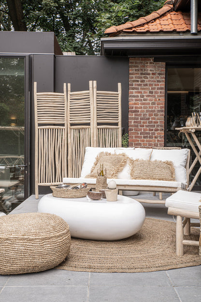 De Island Tweezitter - Naturel Wit Bazar Bizar