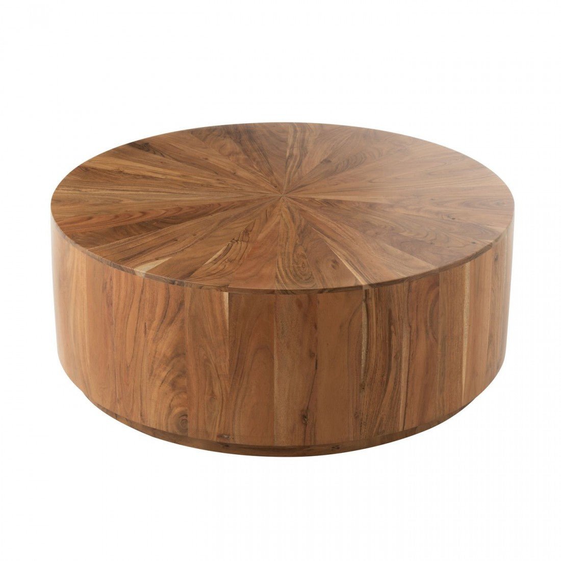 Salontafel Rond Acacia Hout/Mdf Naturel Dia90x35cm J-Line