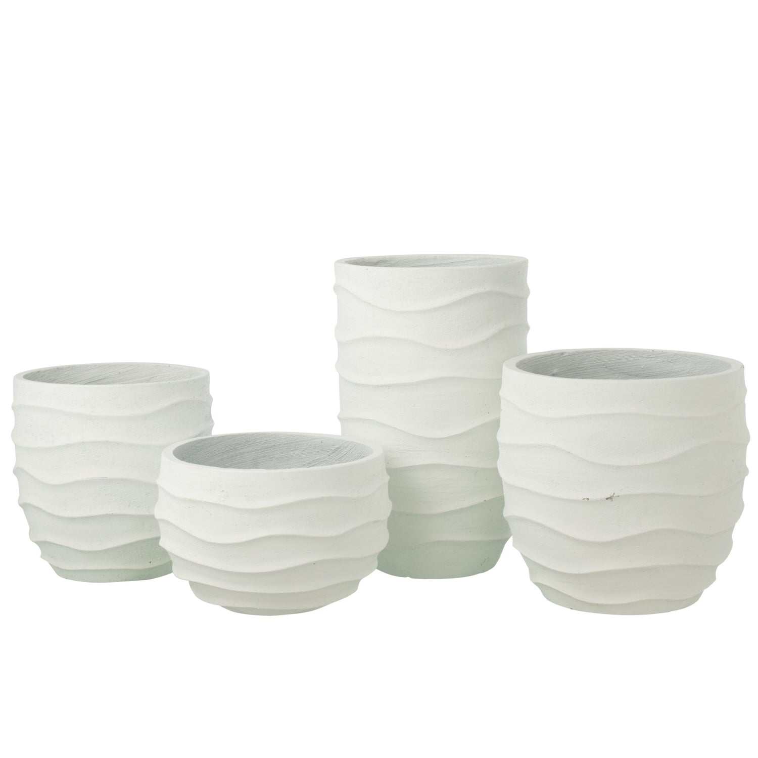 Bloempot Golf + Buiten Zand Wit Large J-Line