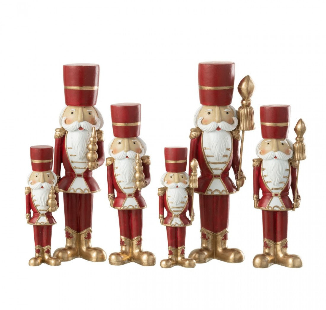 Notenkraker Resine Wit/Rood Large Set van 2 J-Line