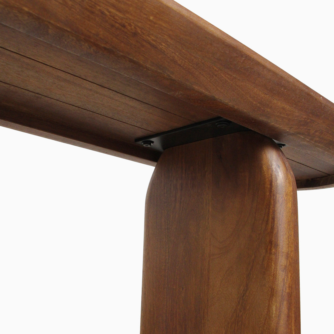 Eetkamerbank Bullnose Bruin Mangohout 200cm Raw Materials
