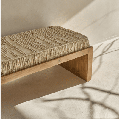 Shiba Bank Acacia Hout 125xW50xH45cm Naturel Pomax