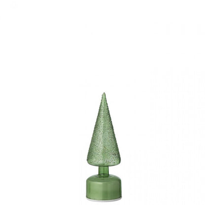 Kerstboom Led Draaiend Glas Groen Set van 2 J-Line