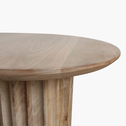 Bijzettafel Bullnose Reversed Fluted Raw Meterials