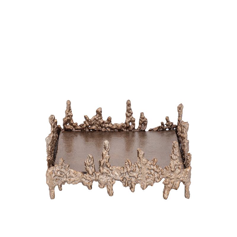 Barrie BrownGold alu square rough plate PTMD