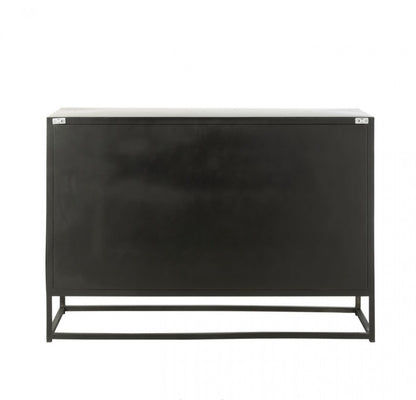 Buffetkast Shanil Hout/Ijzer Zwart J-Line