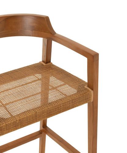 Barstoel Emma Teakhout Bruin J-Line