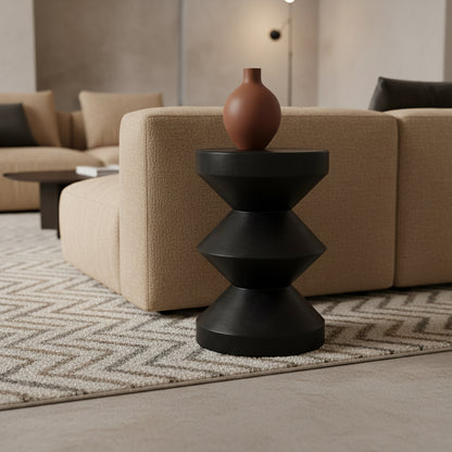 Forma side table Rizo zwart Raw Materials