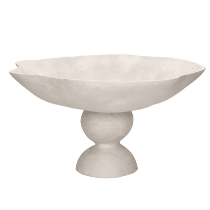 APILAR - Schaal - papier mâché - DIA 40 x H 20 cm - Gebroken wit Pomax