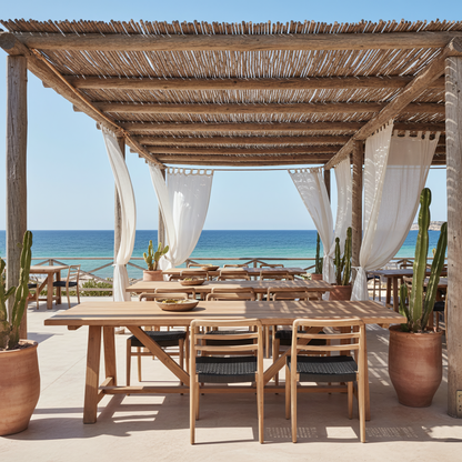Tuintafel Soleado 240cm FSC Gerecycled Teakhout Raw Materials