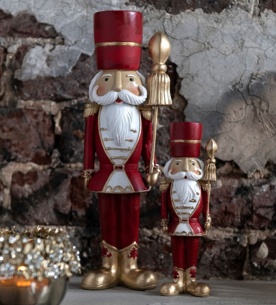 Notenkraker Resine Wit/Rood Large Set van 2 J-Line