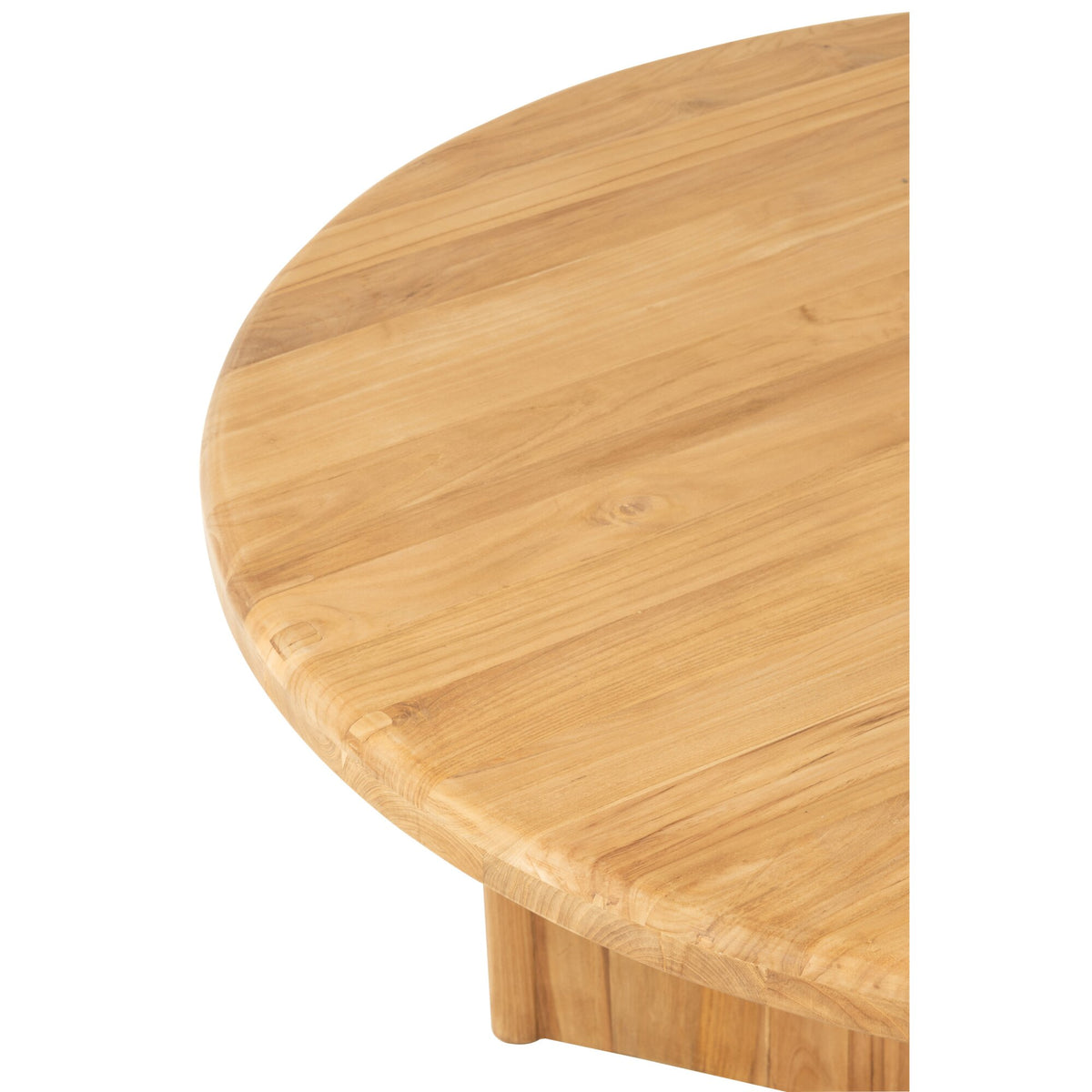 Ronde Eetkamertafel Teak Hout Naturel Ø150cm J-Line