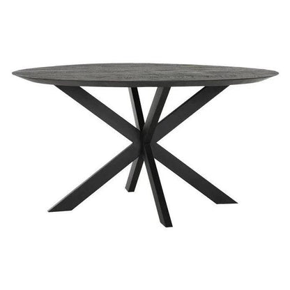 Ronde eetkamertafel Timeless Black Shape zwart 130cm DTP Home