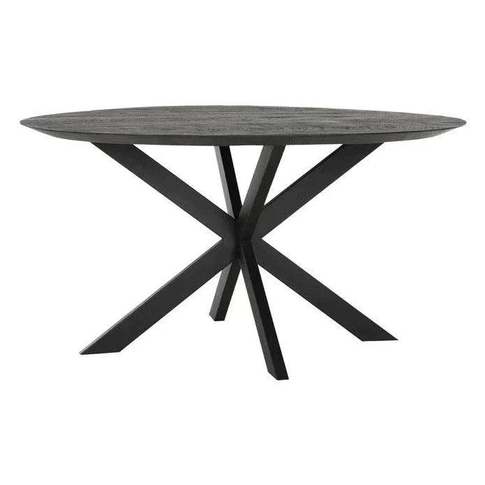 Ronde eetkamertafel Timeless Black Shape zwart 150cm DTP Home