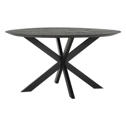 Ronde eetkamertafel Timeless Black Shape zwart 150cm DTP Home