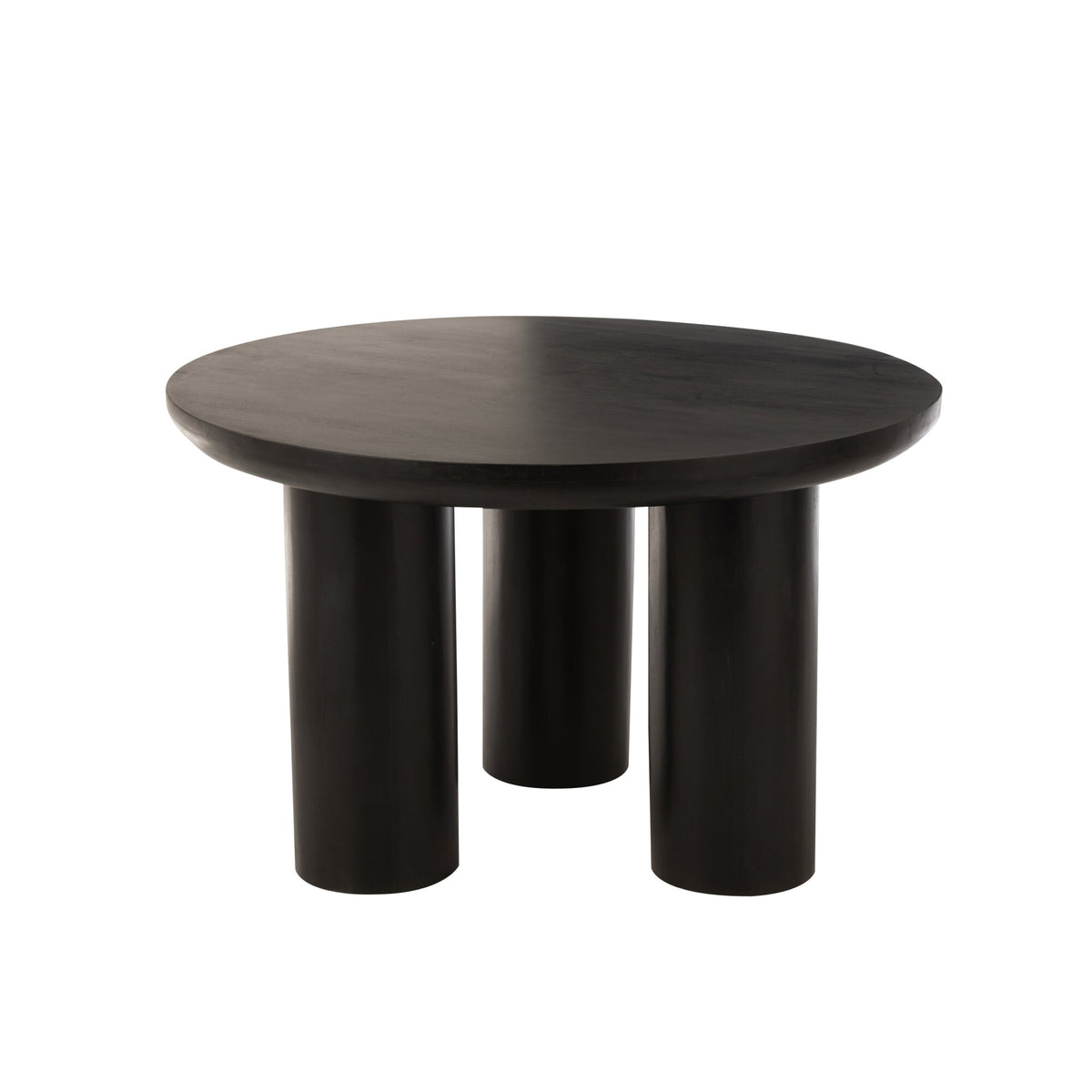 Ronde Eetkamertafel Trio Mangohout Zwart J-Line