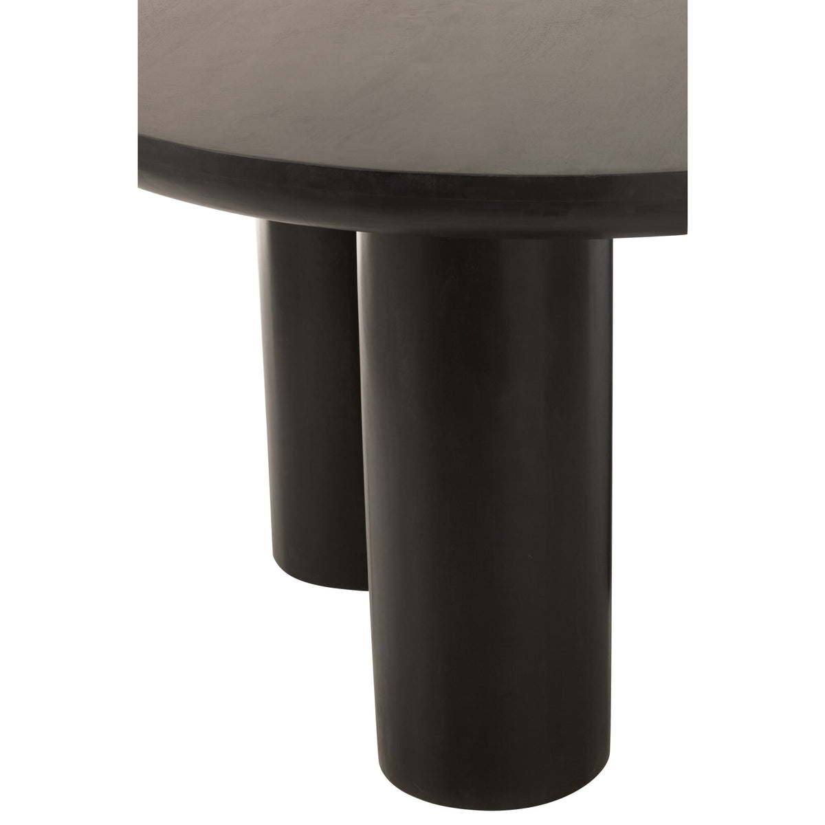 Ronde Eetkamertafel Trio Mangohout Zwart J-Line