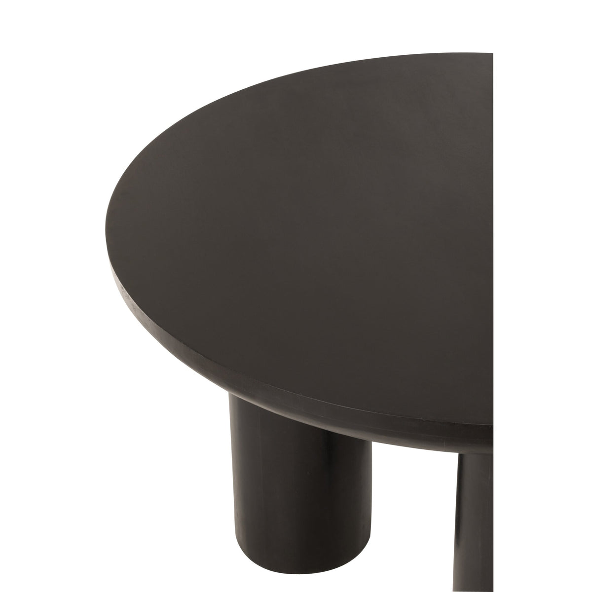Ronde Eetkamertafel Trio Mangohout Zwart J-Line