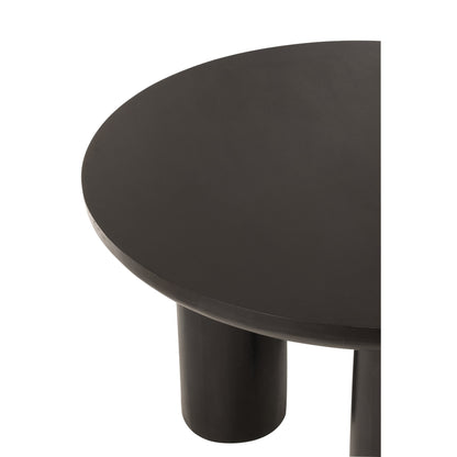 Ronde Eetkamertafel Trio Mangohout Zwart J-Line