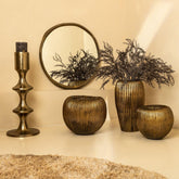 Russen Goud Lage Bloempot Large PTMD - Pot - PTMD - livinglovely.nl