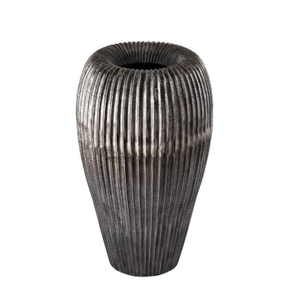 Russen Zilver Hoge Bloempot Large PTMD - Pot - PTMD - livinglovely.nl