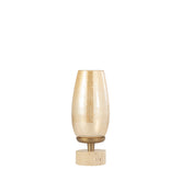 Sajeth Brass luster glass stormlight on base S - Kandelaar - PTMD - livinglovely.nl