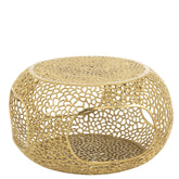 Salontafel Aluminium Goudkleurig Small J-Line - Salontafel - J-Line - livinglovely.nl