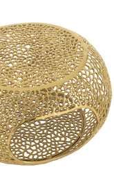 Salontafel Aluminium Goudkleurig Small J-Line - Salontafel - J-Line - livinglovely.nl