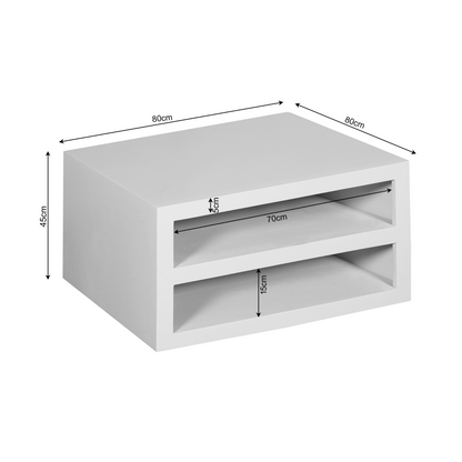 Massief mangohout met warme bruine finish bij de Salontafel Brussel van Starfurn
