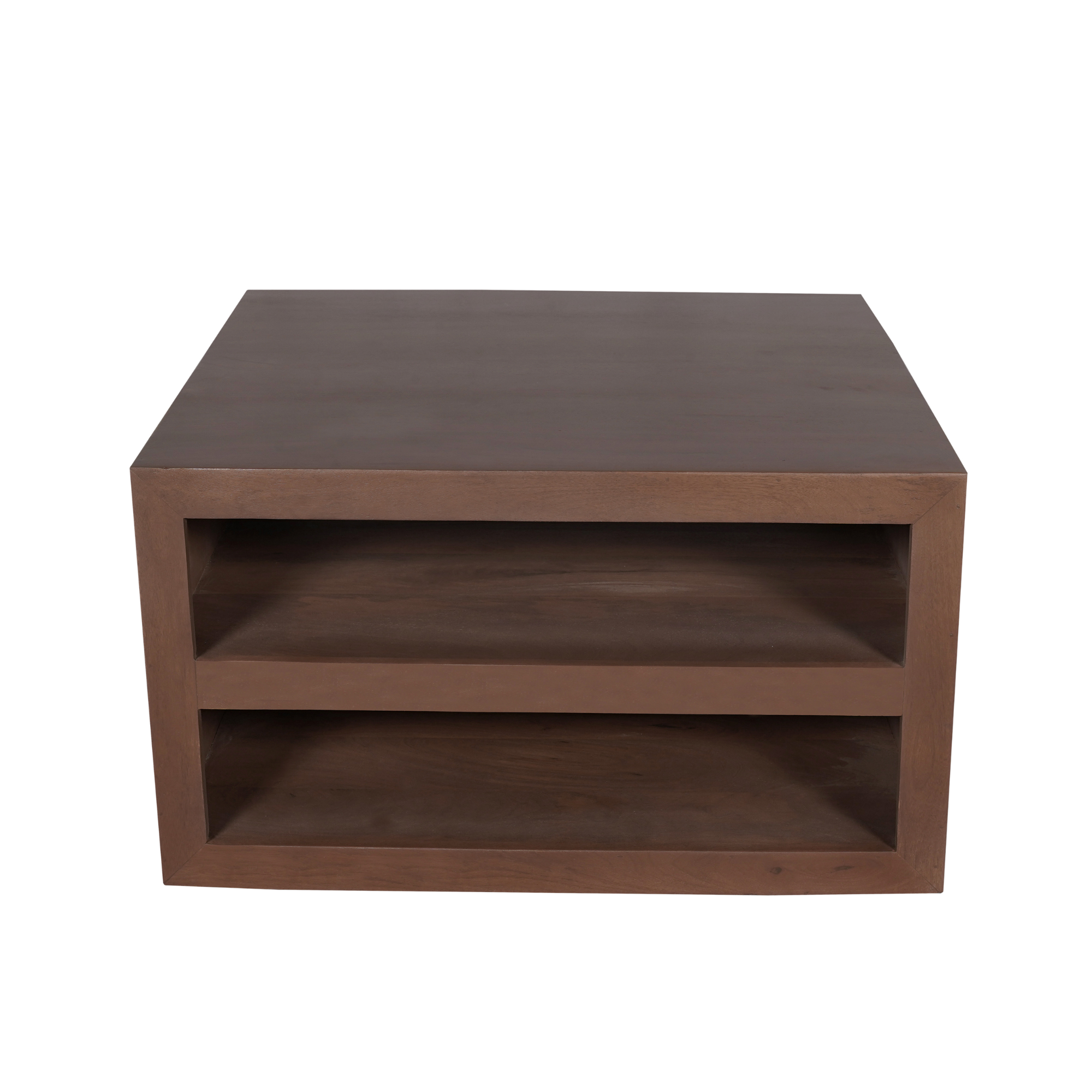 Massief mangohout met walnootkleurige finish bij de Salontafel Brussel van Starfurn