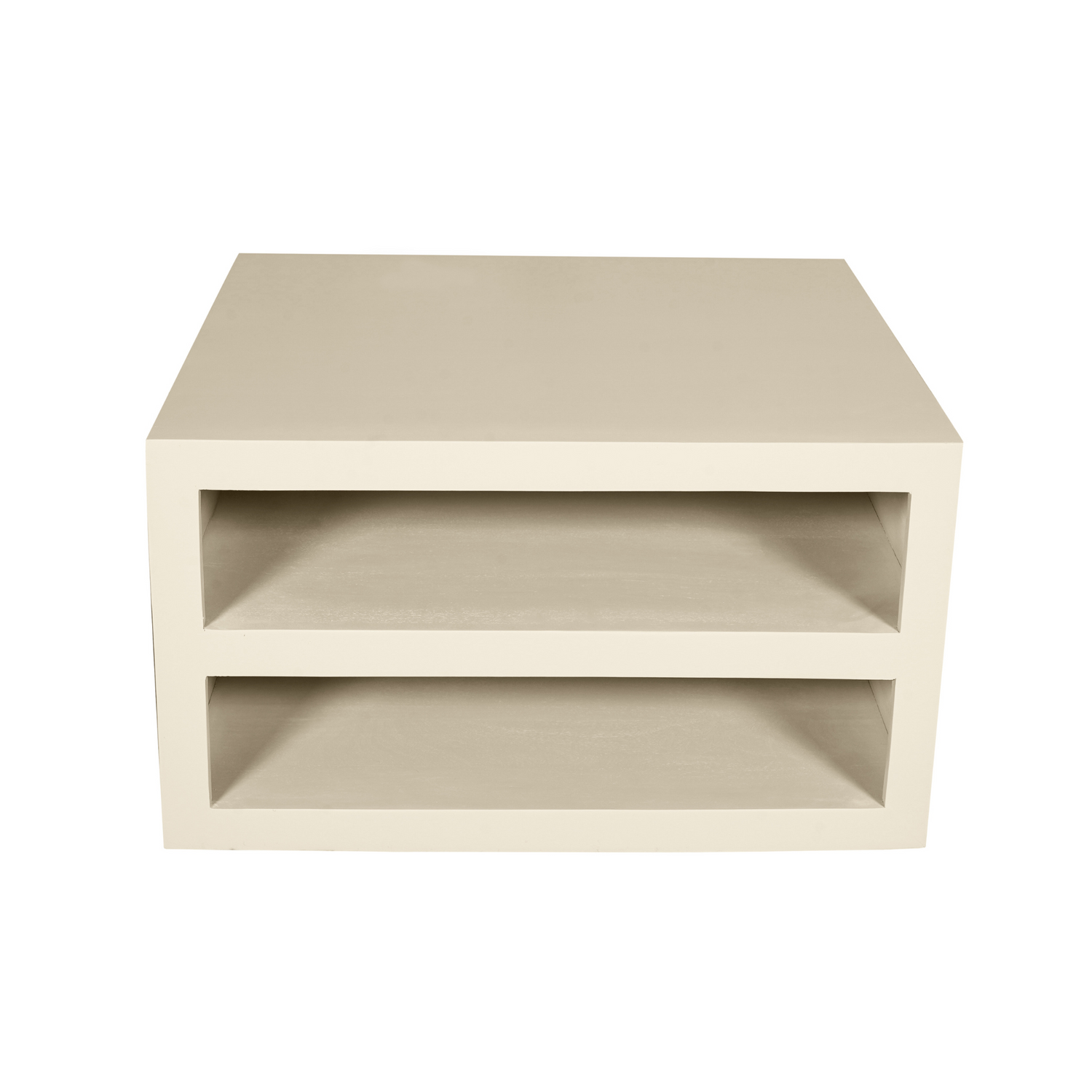 Salontafel Brussel Zand 80cm van Starfurn recht van voren, 45 cm hoog