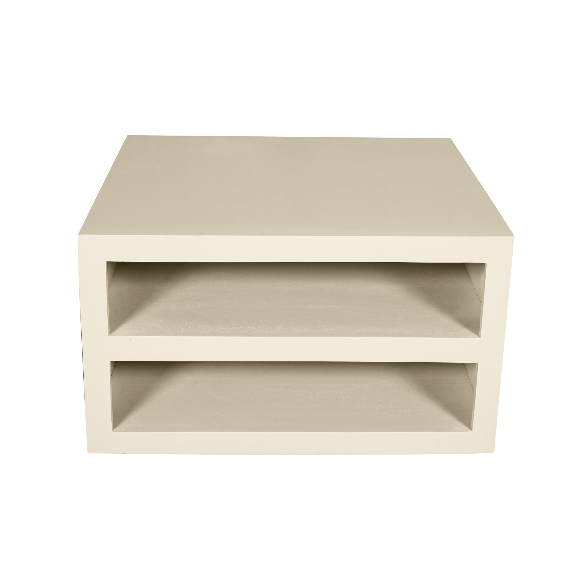 Salontafel Brussel Zand 80cm van Starfurn recht van voren, 45 cm hoog