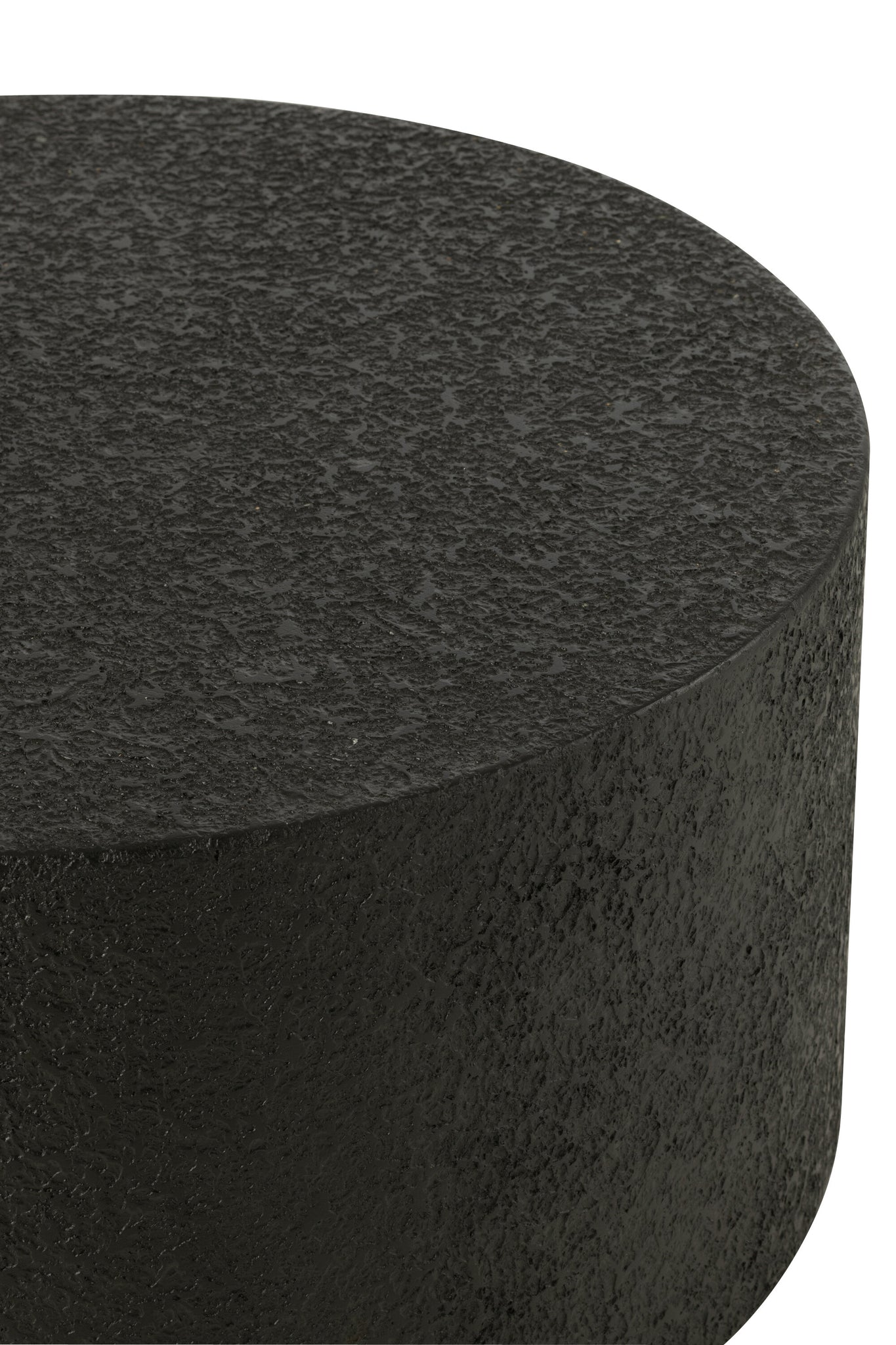 Salontafel Cilinder Mdf Zwart J-Line - Salontafel - J-Line - livinglovely.nl