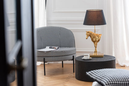 Salontafel Cilinder Mdf Zwart J-Line - Salontafel - J-Line - livinglovely.nl