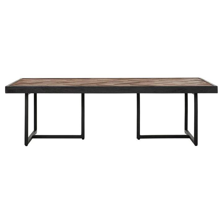 Salontafel Criss Cross van DTP Home met visgraatpatroon in gemixt hout