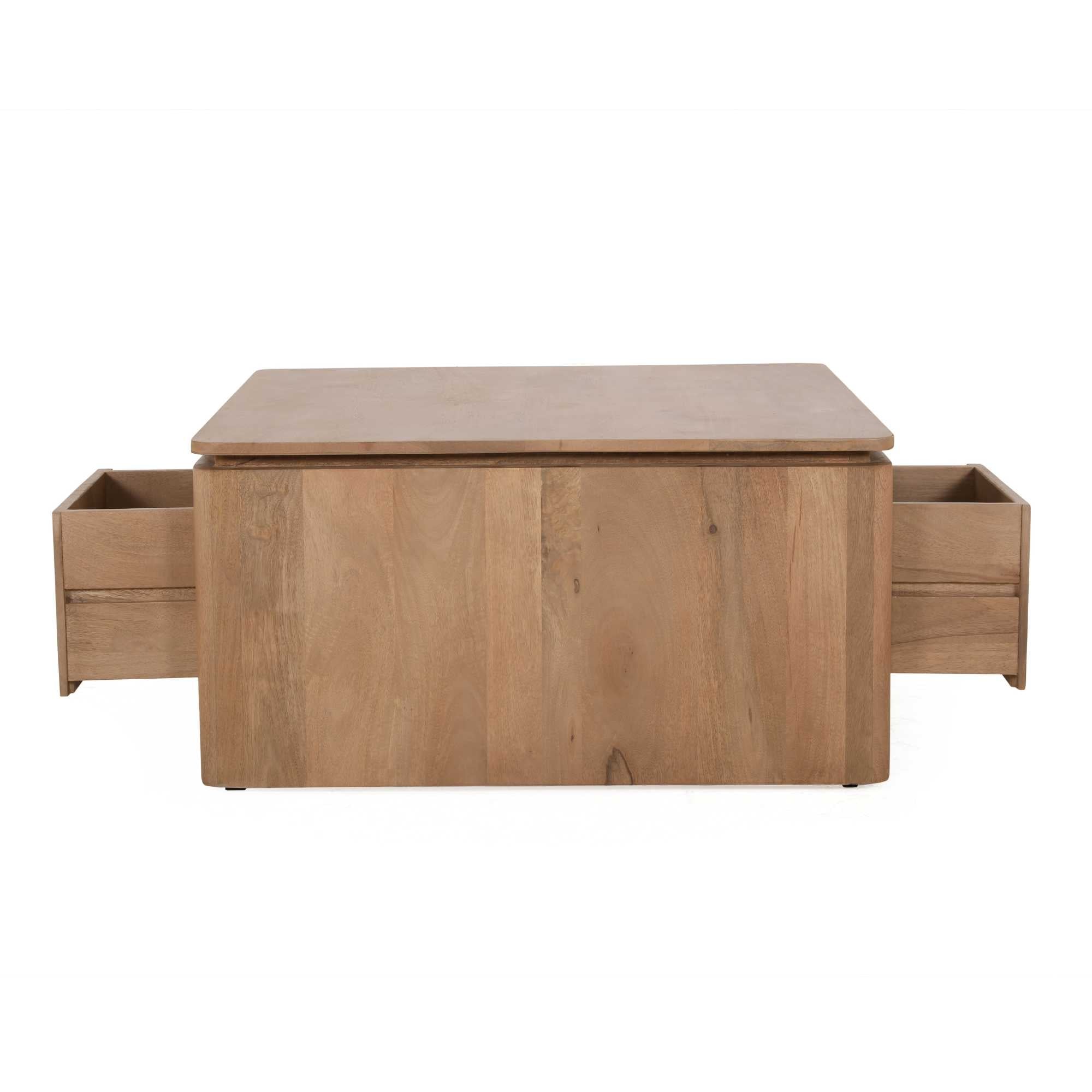 Detailweergave van de Salontafel Dallas Mangohout Naturel van Starfurn