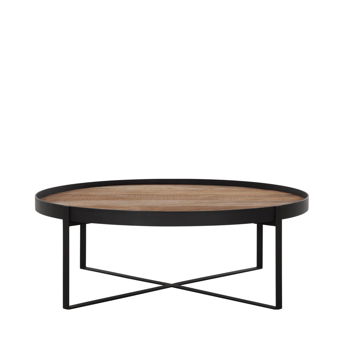 Salontafel Pluto naturel teakhout Ø100cm DTP Home